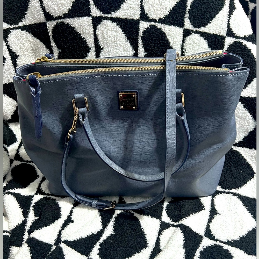 DOONEY & BOURKE WILLA SATCHEL SAFFIANO LEATHER BAG HANDBAG TOTE